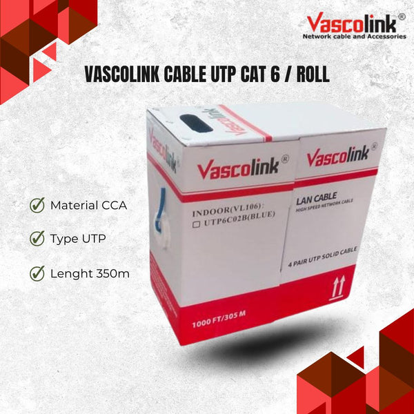VASCOLINK CABLE UTP CAT 6 /BOX