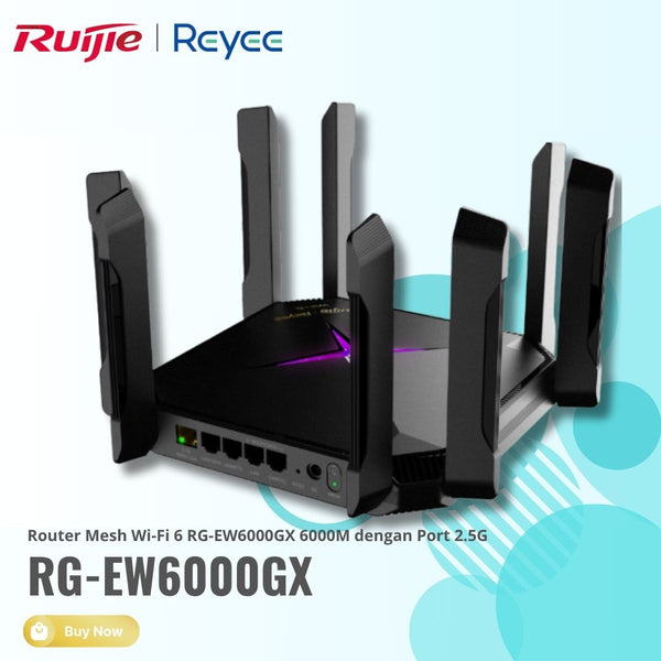 RUIJIE REYEE RG-EW6000GX 6000M Mesh WiFi 6 Port 2.5G