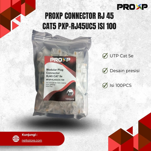 PROXP CONNECTOR RJ 45 CAT5 PXP-RJ45UC5 ISI 100