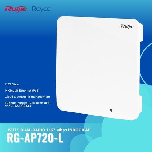 RUIJIE REYEE RG-AP720-L Wi-Fi 5 DUAL-RADIO 1167 Mbps INDOOR AP